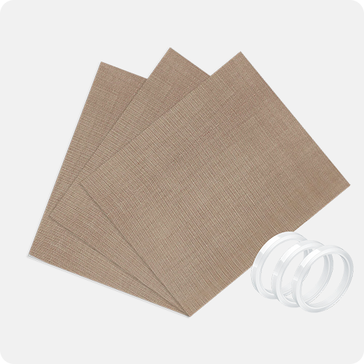 Teflon Sheets for Baking, Large 16 x 20 (3-pack) - Baking Mats, Brown