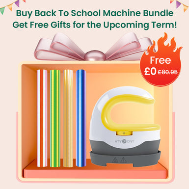 Free Machine: Portable Mini Heat Press 2 & 2 Rolls Special HTV & 2 Rolls Adhesive Vinyls