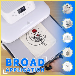 [Advanced Bundle] HTVRONT Auto Heat Press Machine 15" x 15"  220V + Mini Heat Press Machine + Crafter™ Cutting Machine + Materials Bundle