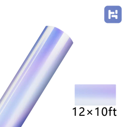 4 Rolls 10FT & 1 Roll 5FT Holographic Adhesive Vinyl Bundle （Random Color）