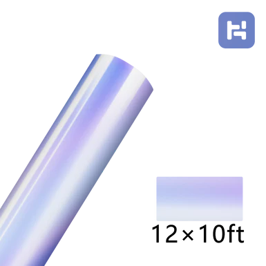 4 Rolls 10FT & 1 Roll 5FT Holographic Adhesive Vinyl Bundle