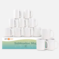 Sublimation Mugs Blank 11 oz - 12 Pack Tazas Para Sublimation