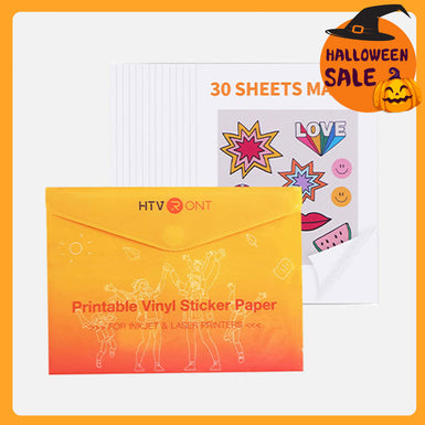 Matte Printable Vinyl Sticker Paper 100 Sheets Waterproof  - 8.5"X 11"