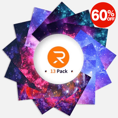 Galaxy Heat Transfer Vinyl Sheet - 11.8"x8.5" 13 Pack (4 Assorted Colors) [Clearance]