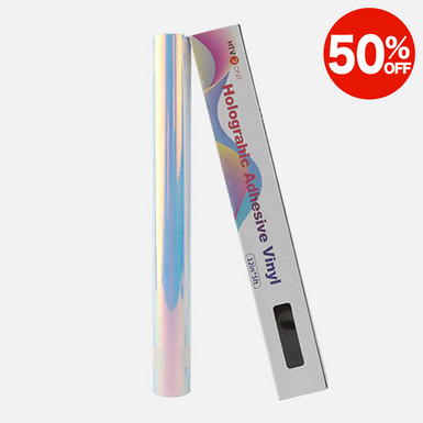 Holographic Adhesive Vinyl Roll - 12"x5 Ft (16 Colors) [Clearance]