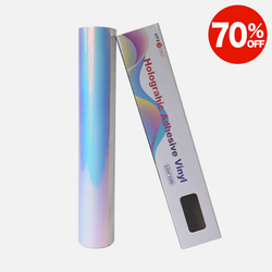 Holographic Adhesive Vinyl Roll - 12"x10 Ft (16 Colors) [Clearance]