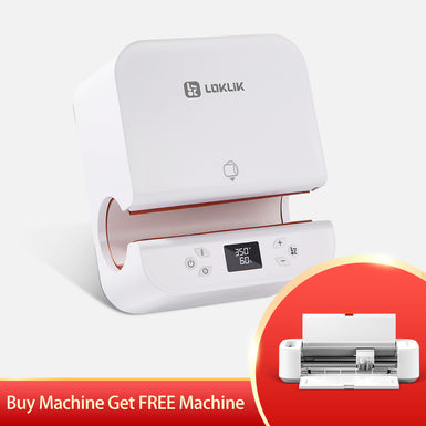 [Buy Machine Get Free Machine] HTVRONT/LOKLiK Auto Tumbler Heat Press Machine+Free LOKLiK Crafter™ Cutting Machine