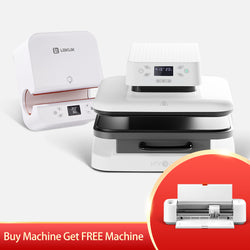 [Buy Machine Get Free Machine] HTVRONT/LOKLiK Auto Heat Press Machine-15"x15"+Auto Tumbler Heat Press Machine+Free LOKLiK Crafter™ Cutting Machine