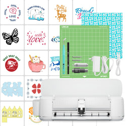 [Everything Bundle] LOKLiK iCraft™ Cutting Machine + Everything Bundle (36 sheets HTV, 8 rolls adhesive vinyl, 25 sheets printable vinyl, cutting mat, weeding tools)