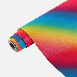 Glitter Rainbow Permanent Vinyl Rolls - 12"x 5FT