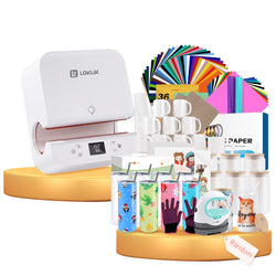 [All-in Bundle]Auto Tumbler Heat Press Machine 230V+All-in Bundle(Sublimation Paper*150+Tumbler 20oz*8 +Glass 16oz*8+Mugs 11oz*12+Mini2 Heat Press Machine+Sticker Paper*20+White Glitter HTV+Adhesive Vinyl*12+Tools≥￡287)