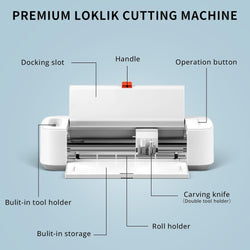 [Essential Bundle] HTVRONT Auto Heat Press Machine 15" x 15" + Loklik Crafter™ Cutting Machine + Materials Bundle