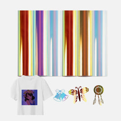 Holographic Heat Transfer Vinyl Bundle- 12×10in 6 Sheets