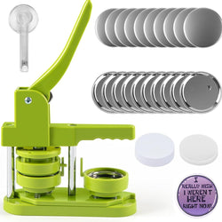 [Lucky Bag] Button Maker Machine 58mm & Great Value Box(110pcs Button Supplies+50sheets Printable waterproof Vinyl+Cutting Mat≥￡30）