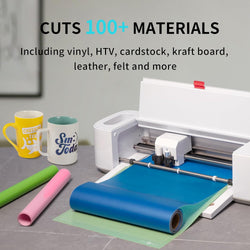 [Essential Bundle] HTVRONT Auto Heat Press Machine 15" x 15" + Loklik Crafter™ Cutting Machine + Materials Bundle