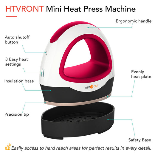 [Advanced Bundle] HTVRONT Auto Heat Press Machine 15" x 15"  220V + Mini Heat Press Machine + Crafter™ Cutting Machine + Materials Bundle