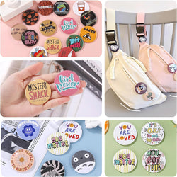 [Halloween Deal]Button Maker Machine 58mm with Free 110pcs Button Supplies - No Need to Install Pin Maker