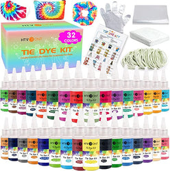 Tie Dye Kit - 32 Vibrant Colors Pre-Filled Bottles [Clearance]