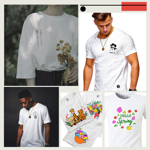 [Halloween T-shirt Bundle] Sublimation Paper & HTV Vinyl & 1 Pack L Size T-shirt Bundle