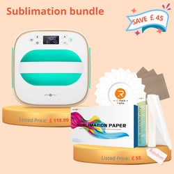 [Sublimation bundle]T shirt Heat Press Machine - 10"X10"&Great Value Box(150pcs Sublimation Paper + Sublimation Materials +  Random Tools ≥￡45)