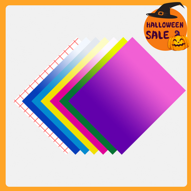 Cold Color-Changing Adhesive Vinyl Bundle - 12"x10" 8 pack