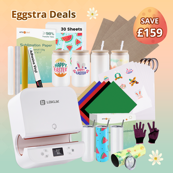 [Easter Deals]Auto Tumbler Heat Press Machine  +Super Valued Bundle(30pcs Sublimation Paper+4Pack Glasses 16oz+4Pack Tumbler Blank- 20oz+Sticker Paper*30+HTV*5+Adhesive Vinyl*3+PTFE Teflon+Heat Tape+Gloves≥￡129)