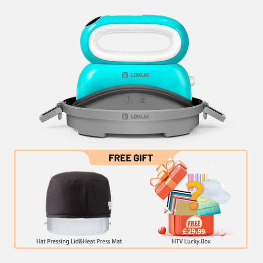 LOKLiK ImPress™Hat Heat Press Machine With Vinyl Box For Free,for trucker hat&cap