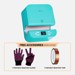 [All-in Bundle]Auto Tumbler Heat Press Machine 230V+All-in Bundle(Sublimation Paper*150+Tumbler 20oz*8 +Glass 16oz*8+Mugs 11oz*12+Mini2 Heat Press Machine+Sticker Paper*20+White Glitter HTV+Adhesive Vinyl*12+Tools≥￡287)