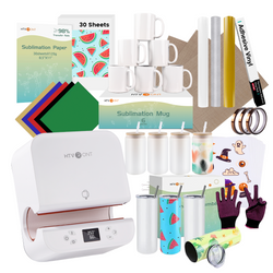 [Halloween Deal] Auto Tumbler Heat Press Machine  +Super Valued Bundle(30pcs Sublimation Paper+6pack Sublimation Mugs Blank-11oz+4Pack Glass 16oz+4Pack Tumbler Blank- 20oz+Sticker Paper*30+HTV*5+Adhesive Rolls*3+PTFE Teflon&Heat Tape+Gloves≥￡129)