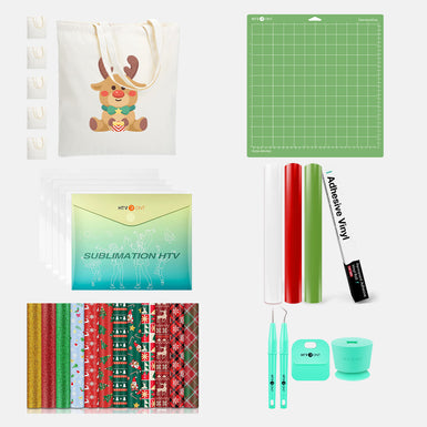 [Canvas Tote Bag Ultimate Kit] Christmas Htv + Blanks + Tools