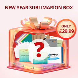 NEW YEAR SUBLIMATION BOX（Sublimation Paper & HTV  Random Material）