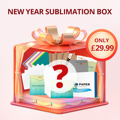 NEW YEAR SUBLIMATION BOX（Sublimation Paper & HTV  Random Material）