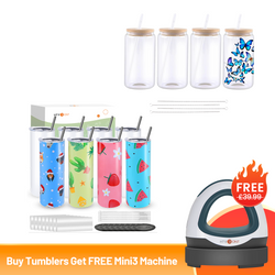 Buy Tumbler Blanks Get Free Mini3 Heat Press Machine