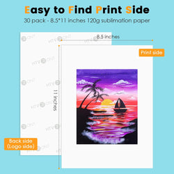 Sublimation Paper 8.5 x 11 inches - 30 Sheets