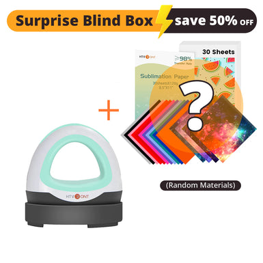 [Surprise Box]HTVRONT Mini Heat Press Machine + Surprise Blind Box