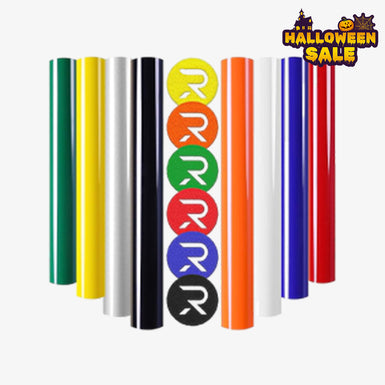 Multicolor Puff Vinyl Heat Transfer - 8 Sheets Assorted Colors （12“x10"）