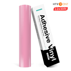 Permanent Adhesive Vinyl Roll - 12"x30 Ft Soft Pink