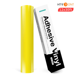 Permanent Adhesive Vinyl Roll - 12"x30 Ft Lemon Yellow