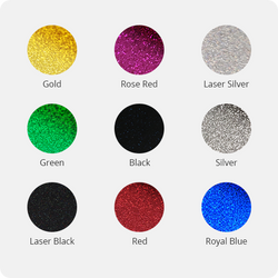 Glitter Heat Transfer Vinyl Roll - 10"x10 Ft (6 Colors) [Clearance]