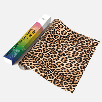 Leopard Heat Transfer Vinyl Rolls - 12" x 5ft (4 Colors) [Clearance]
