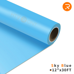 Heat Transfer Vinyl Roll - 12"x30 Ft Sky Blue