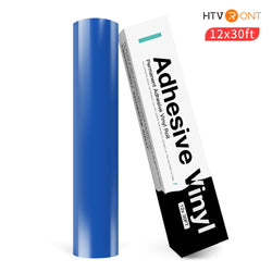 Permanent Adhesive Vinyl Roll - 12"x30 Ft Blue