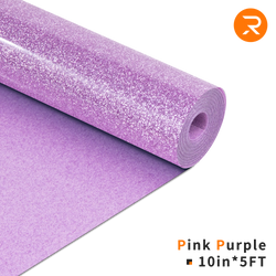 Glitter Heat Transfer Vinyl Roll - 10"x5 Ft Light Purple