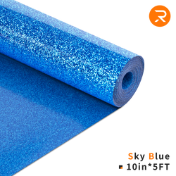 Glitter Heat Transfer Vinyl Roll - 10"x5 Ft Sky Blue