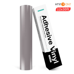 Permanent Adhesive Vinyl Roll - 12"x30 Ft Light Gray