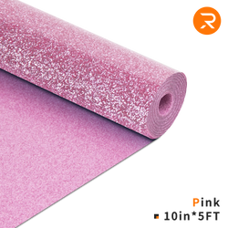 Glitter Heat Transfer Vinyl Roll - 10"x5 Ft Pink