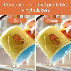 Sublimation Waterproof Sticker Paper Matte - 20 Pcs