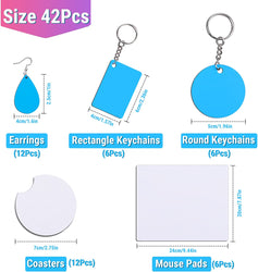 Sublimation Blanks Products Set - (42pcs)