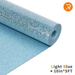 Glitter Heat Transfer Vinyl Roll - 10"x5 Ft Light Blue