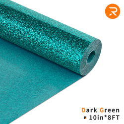 Glitter Heat Transfer Vinyl Roll - 10"x8 Ft Dark Green